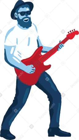 musician Illustration in PNG, SVG