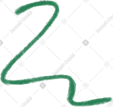 green wavy line PNG, SVG