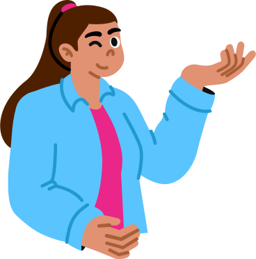 woman holding something in her hand PNG, SVG
