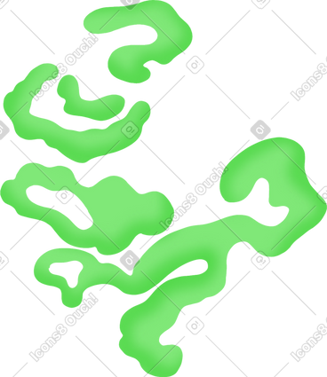 绿色渐变波浪 PNG, SVG