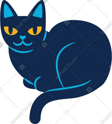 黑猫 PNG, SVG