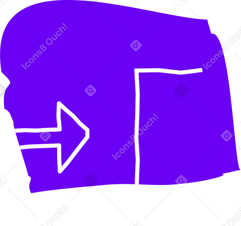 rectangle arrow line Illustration in PNG, SVG