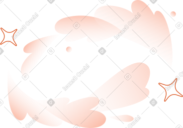 Decorative composition with splashes in pastel colors PNG, SVG