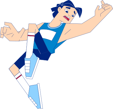 man athlete jumping PNG, SVG