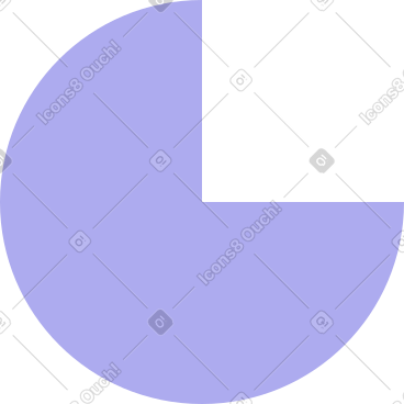 Purple chart shape PNG, SVG