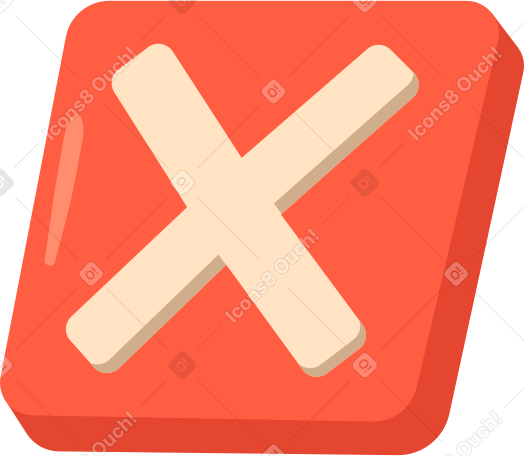 cross in square PNG, SVG