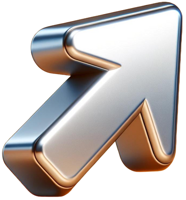 metallic arrow PNG, SVG