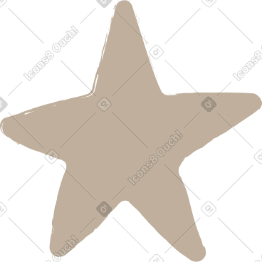 Light grey star PNG, SVG