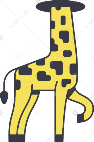 giraffe Illustration in PNG, SVG