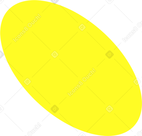 yellow oval PNG、SVG