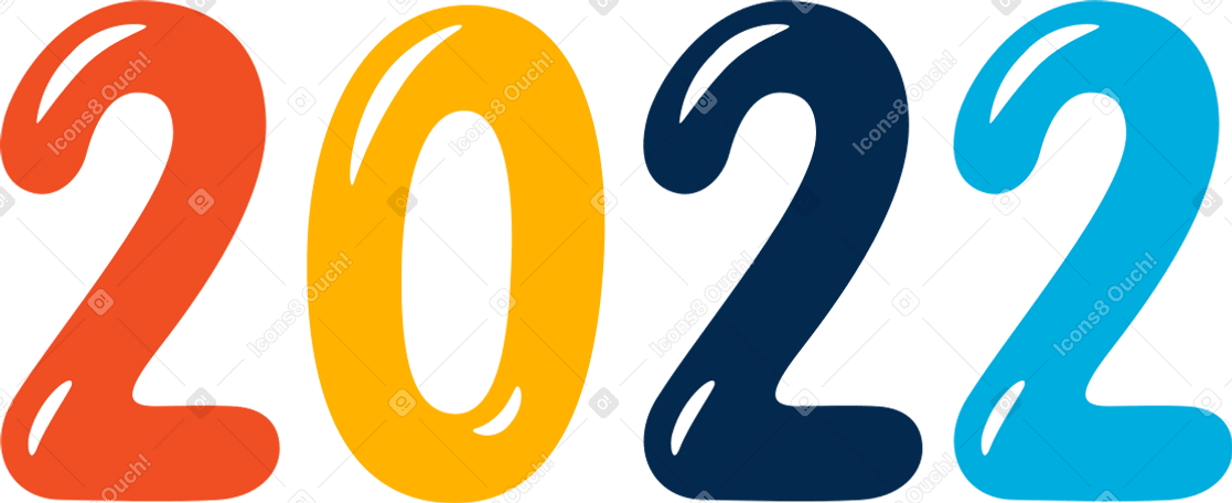 Deux mille vingt-deux ans PNG, SVG