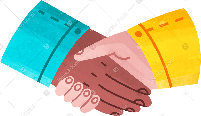 handshake for a good deal Illustration in PNG, SVG