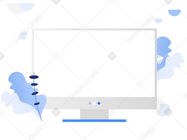 computer monitor background Illustration in PNG, SVG