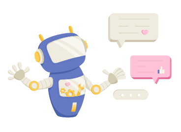 Helpful chatbot answering users' questions PNG, SVG