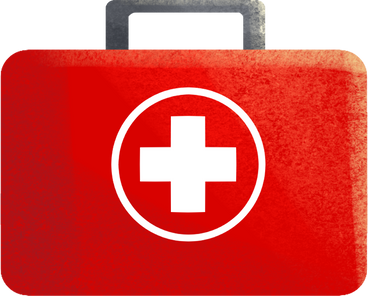 red first aid kit PNG, SVG
