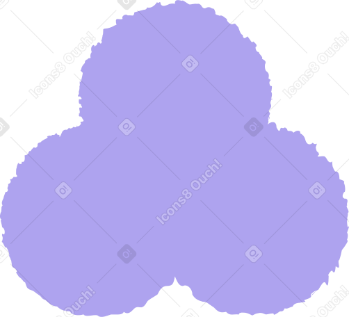 trefoil purple PNG, SVG