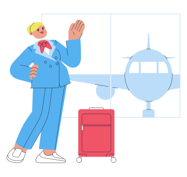 Flight attendant PNG, SVG