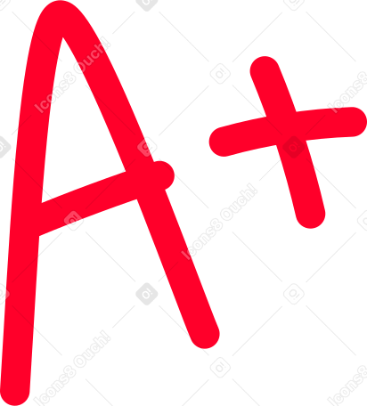 A+ Illustration in PNG, SVG