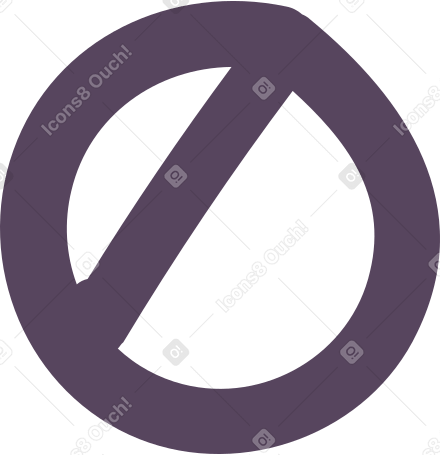 prohibiting sign PNG, SVG