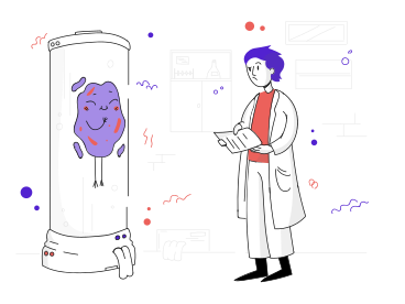 Working in a laboratory PNG, SVG