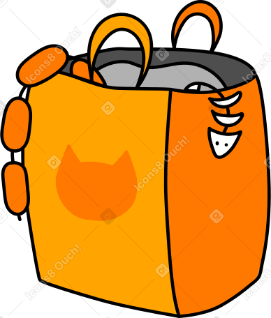 package with purchases Illustration in PNG, SVG