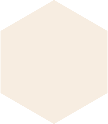 Beige hexagon PNG, SVG