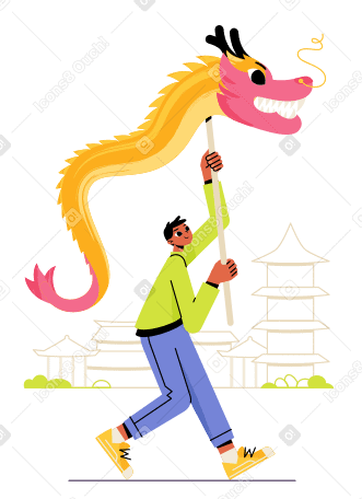 Chinese New Year Illustration in PNG, SVG