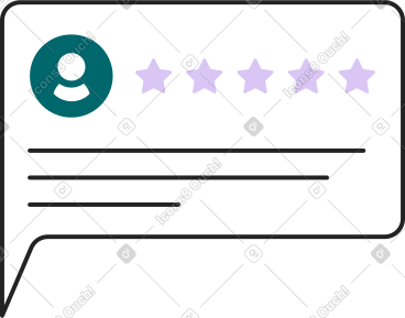 Feedback and rating bubble PNG, SVG