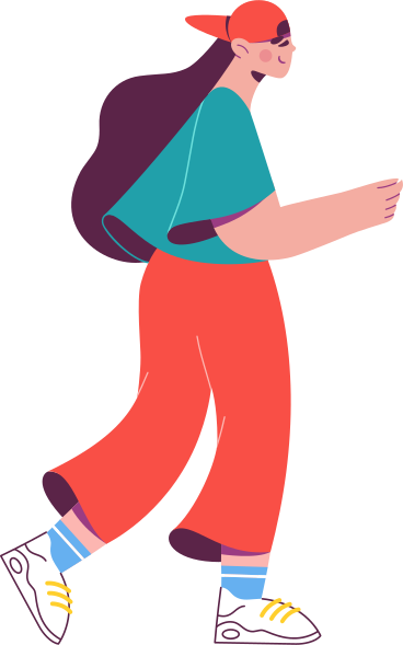 teenager woman in a cap PNG, SVG