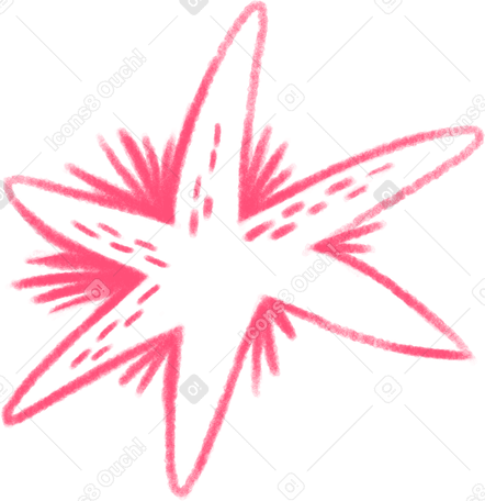 pink texture star PNG, SVG