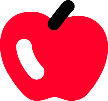 Apple with glare PNG, SVG