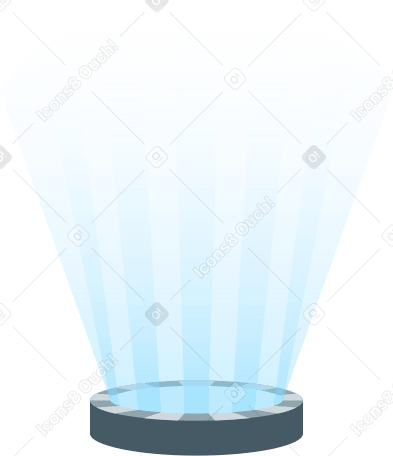 holographic projector Illustration in PNG, SVG