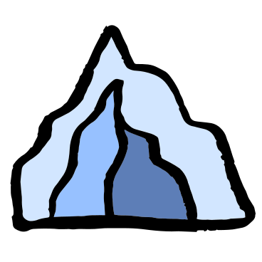 ice cliff PNG, SVG