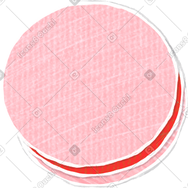 Macaroons pink PNG, SVG