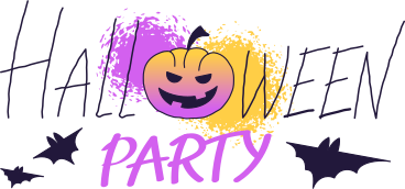 Halloween party with pumpkin PNG, SVG