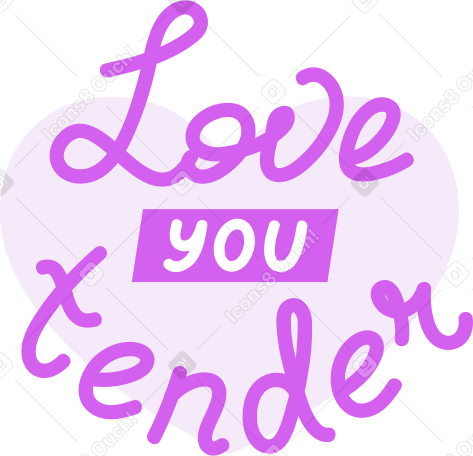 te amo com ternura PNG, SVG