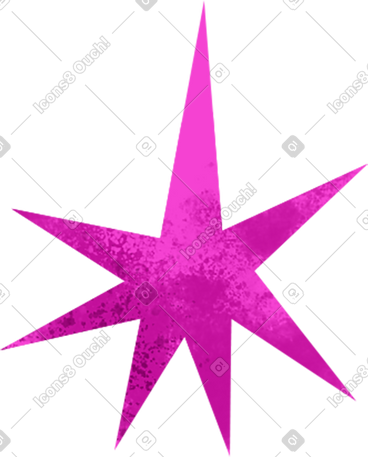 Pink textured star PNG, SVG