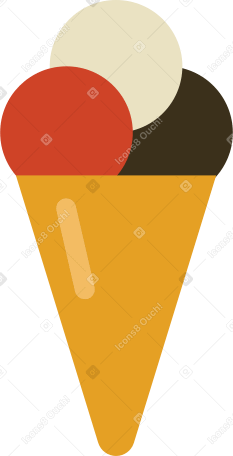 ice cream cone Illustration in PNG, SVG