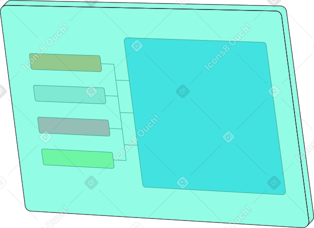 holographic screen PNG, SVG