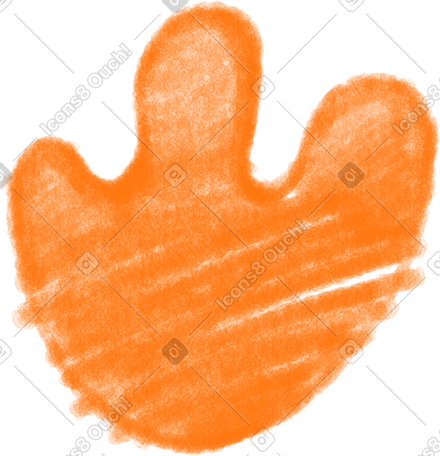 orange texture spot PNG, SVG