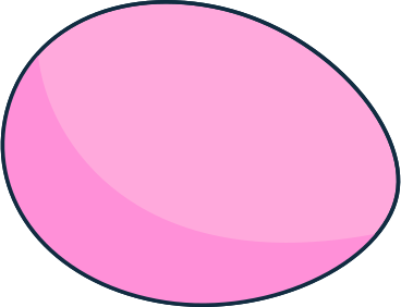 Ovo de páscoa rosa PNG, SVG