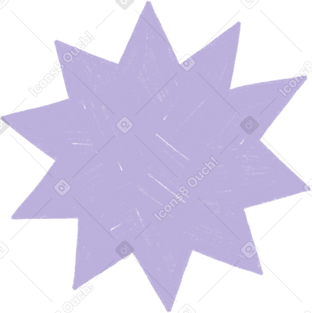 purple decorative star PNG、SVG
