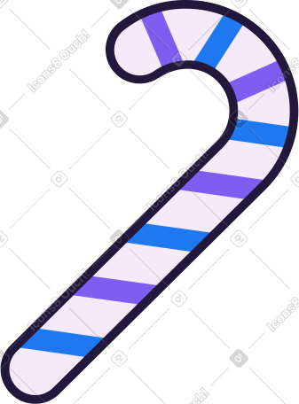 candy cane PNG, SVG