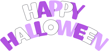 lettering happy halloween PNG, SVG