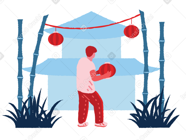 Decoration for Chinese New Year Illustration in PNG, SVG
