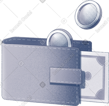 Wallet with money PNG, SVG