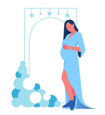 Pregnant woman on mother's day  PNG, SVG