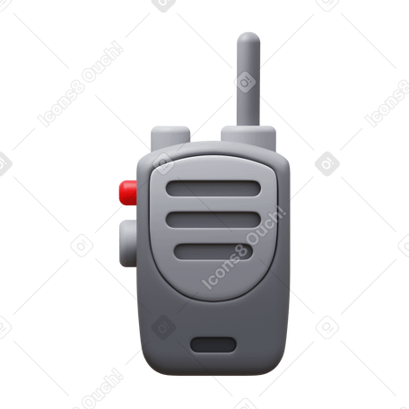 3D walkie talkie PNG, SVG
