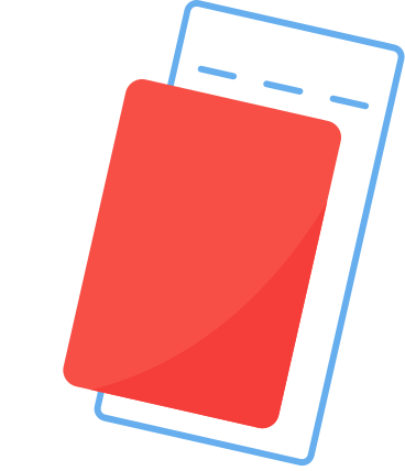 Roter pass mit flugticket animierte Grafik in GIF, Lottie (JSON), AE