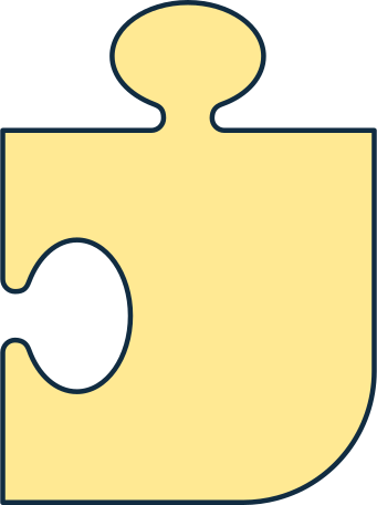 yellow puzzle piece Illustration in PNG, SVG